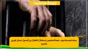 حملة أمنية مفاجئة.. ضبط المتهمين باستغلال الأطفال في التسول أسفل كوبري بالجيزة 1